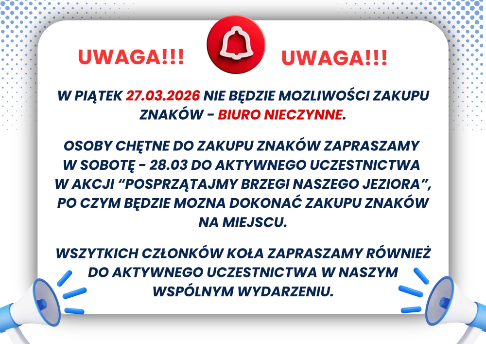 Uwaga! Ważny komunikat