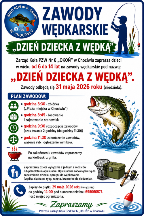 "Dzień Dziecka z Wędką - 2026" - zaproszenie